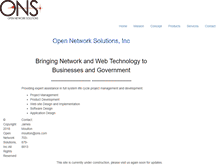 Tablet Screenshot of ons.com